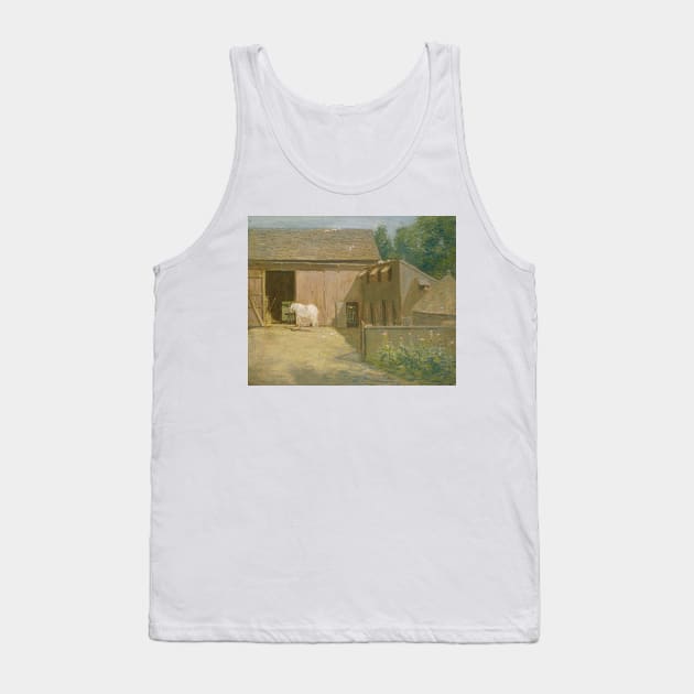 New England Barnyard by Julian Alden Weir Tank Top by Classic Art Stall